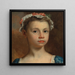Schizzo di una giovane ragazza - Joseph Highmore — quadro incorniciato alla parete