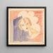 Schizzi vari per piano da tavolo intarsiato con volto femminile e cocktail - Winold Reiss — quadro incorniciato alla parete