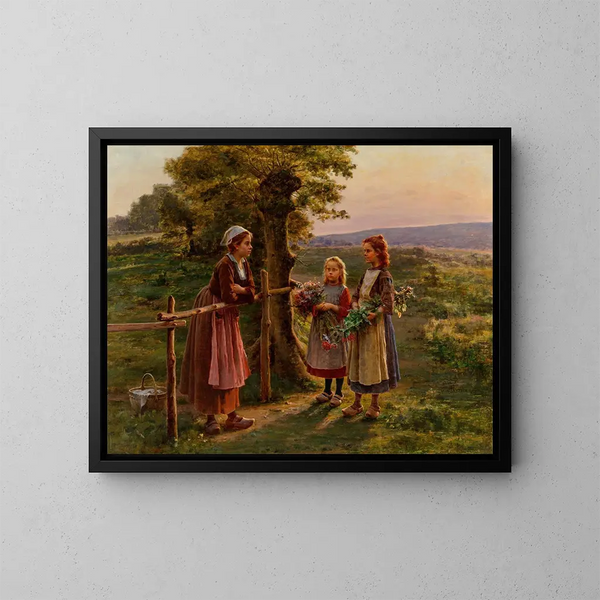 Parler par-dessus la clôture - César Pattein — quadro incorniciato alla parete