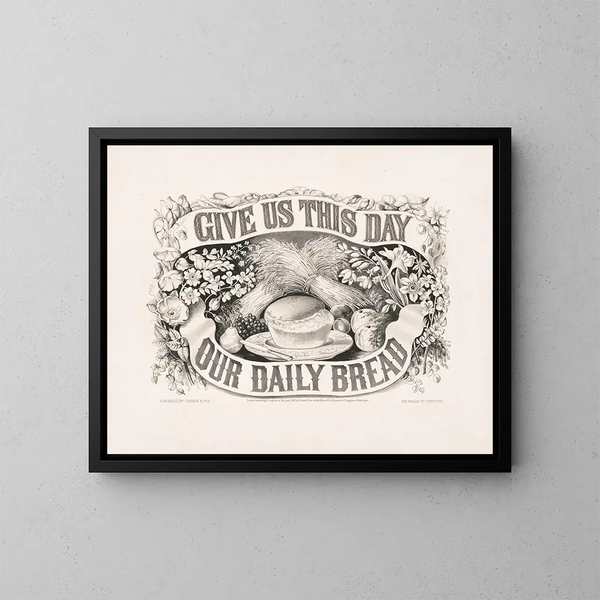 Donne-nous aujourd'hui notre pain quotidien - Currier & Ives — quadro incorniciato alla parete