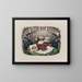 Dio benedica la nostra scuola - Currier & Ives — quadro incorniciato alla parete