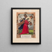 Gesù che porta la croce - Currier & Ives — quadro incorniciato alla parete