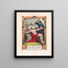 Gesù crocifisso - Currier & Ives — quadro incorniciato alla parete