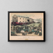 L'arche di Noè - Currier & Ives — quadro incorniciato alla parete