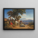 Cavaliere arabo tra le montagne - Curt Grolig — quadro incorniciato alla parete