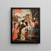 Adorazione dei Magi - Scuola di Cusco — quadro incorniciato alla parete