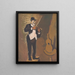 Clown che suona il violino - Cyprian Majernik — quadro incorniciato alla parete
