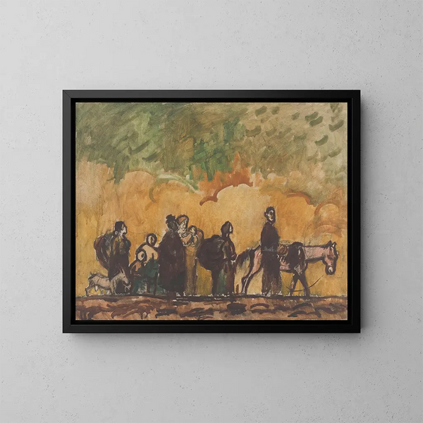Rifugiati - Cyprian Majernik — quadro incorniciato alla parete