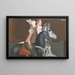 Due cavalieri - Cyprian Majernik — quadro incorniciato alla parete