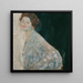 Donna in bianco - Gustav Klimt — quadro incorniciato alla parete