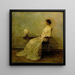 Dame in bianco n° 2 - Thomas Wilmer Dewing — quadro incorniciato alla parete