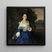Dame in blu Ritratto di YeM Martynova - Konstantin Andreevich Somov — quadro incorniciato alla parete
