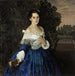 Dame in blu Ritratto di YeM Martynova - Konstantin Andreevich Somov — vista dell’opera