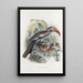 Tockus erythrorhynchus - Daniel Giraud Elliot — quadro incorniciato alla parete