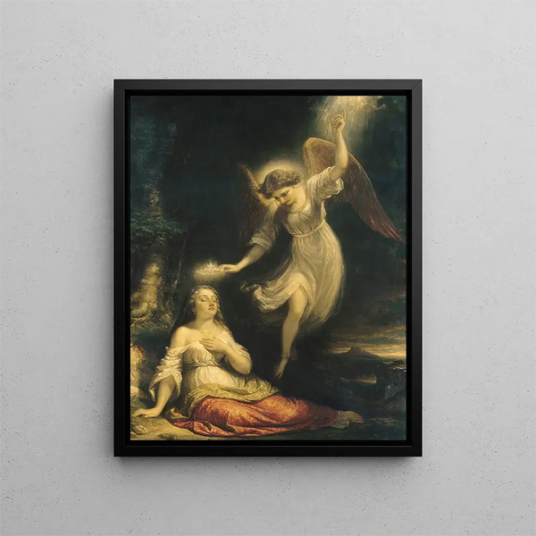 Il sogno di Misericordia - Daniel Huntington — quadro incorniciato alla parete