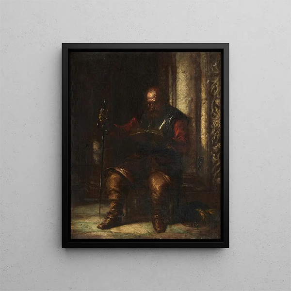 Le Cromwellien - Daniel Huntington — quadro incorniciato alla parete
