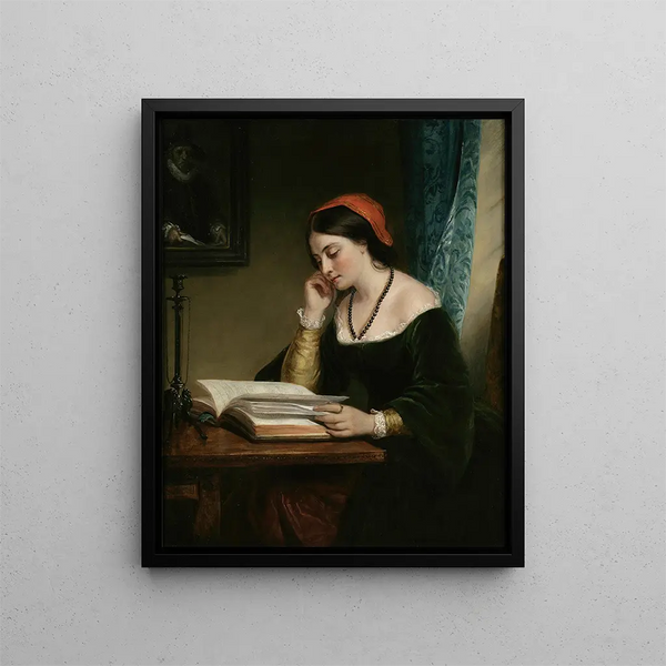 L'étudiant juste - Daniel Huntington — quadro incorniciato alla parete