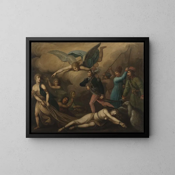 Allégorie di Kociuszko - Daniel Kondratowicz — quadro incorniciato alla parete