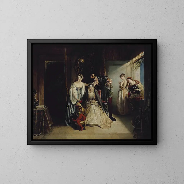 François Ier e Diane de Poitiers - Daniel Maclise — quadro incorniciato alla parete
