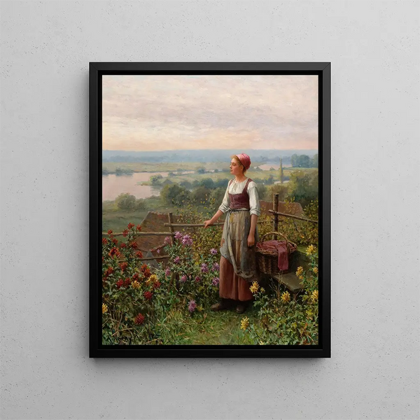 Soirée a Chantemesle - Daniel Ridgway Knight — quadro incorniciato alla parete