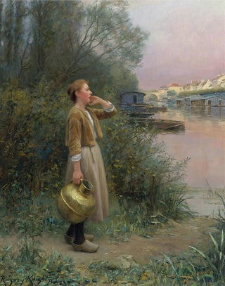 Daniel Ridgway Knight - Girl With Water Jug.webp