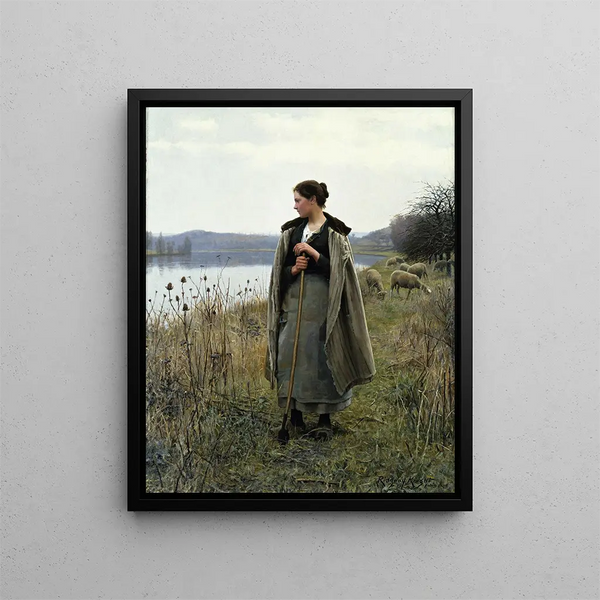 La Bergère de Rolleboise - Daniel Ridgway Knight — quadro incorniciato alla parete
