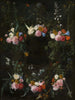 Cartouche scolpito ornato di ghirlande di fiori - Daniel Seghers — vista dell’opera