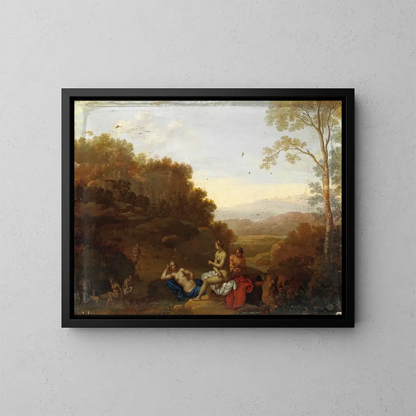 Il bagno di Diana - Daniel Vertangen — quadro incorniciato alla parete