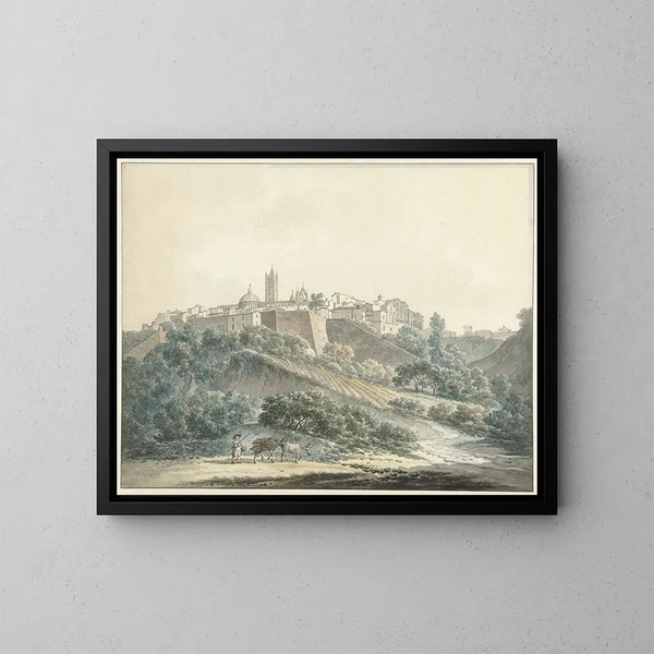 Vista di Siena - Daniël Dupré — quadro incorniciato alla parete