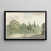Passeggianti su una terrazza della Villa Conti a Frascati - Daniël Dupré — quadro incorniciato alla parete