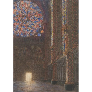 Danil Jordens - Interieur van de Sainte Chapelle naar de ingang te zien.webp