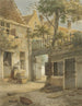 Corte di un cortile ad Amsterdam - Daniël Kerkhoff — vista dell’opera