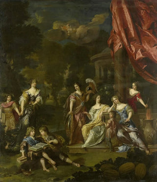 Danil Mijtens The Younger - Allegorizing Group Portrait of the Children of Diederic Pietersz van Leyden van Leeuwen Burgomaster of Leiden and Alida Paets.webp