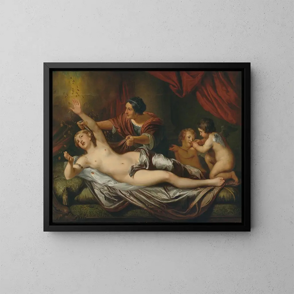 Danaë - Daniel Mijtens il Giovane — quadro incorniciato alla parete