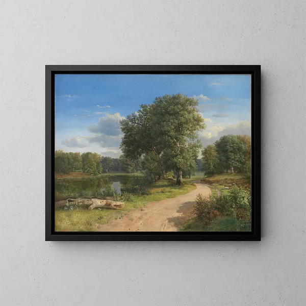 Paesaggio vicino a Hammermllen, Zealand del Nord - Dankvart Dreyer — quadro incorniciato alla parete