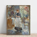 Riproduzione del dipinto nella sala da pranzo di Berthe Morisot