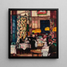nella sala da tè - Josse Goossens — quadro incorniciato alla parete