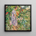 Nel giardino - August Rieger — quadro incorniciato alla parete