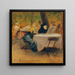 Nel giardino ristorante - Josef Engelhart — quadro incorniciato alla parete
