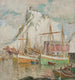 Nel porto di Svolvaer, studio delle Lofoten - Anna Boberg — vista dell’opera