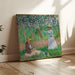 Nei boschi di Giverny: Blanche Hoschede al suo cavalletto con Suzanne Hoschede che legge - Claude Monet