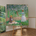 Nei boschi di Giverny: Blanche Hoschede al suo cavalletto con Suzanne Hoschede che legge - Claude Monet