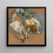 Danzatrice che si attacca la scarpina - Edgar Degas — quadro incorniciato alla parete