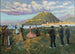 Danza di celebrazione basca a El Antiguo, San Sebastián - Darío de Regoyos — vista dell’opera