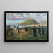 Danza di celebrazione basca a El Antiguo, San Sebastián - Darío de Regoyos — quadro incorniciato alla parete