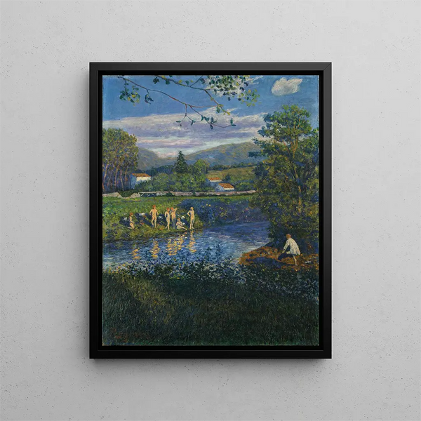 Baignade à Rentera - Darío de Regoyos — quadro incorniciato alla parete
