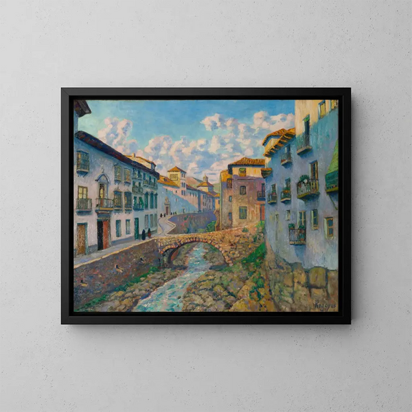 Le Darro - Darío de Regoyos — quadro incorniciato alla parete