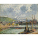 Riproduzione del dipinto Darse de Pêche e Bacino Duquesne, Dieppe - Camille Pissarro