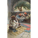 Riproduzione del dipinto David suona l'arpa davanti a Saul - James Tissot