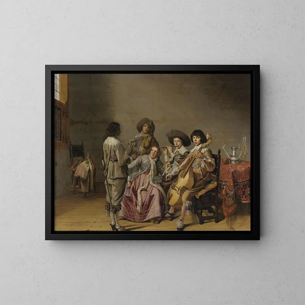 Divertissement musical - David Bailly — quadro incorniciato alla parete